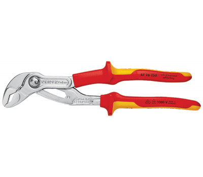 KN-8726250 Высокотехнологичные сантехнические клещи Cobra® VDE, 250 мм, KNIPEX