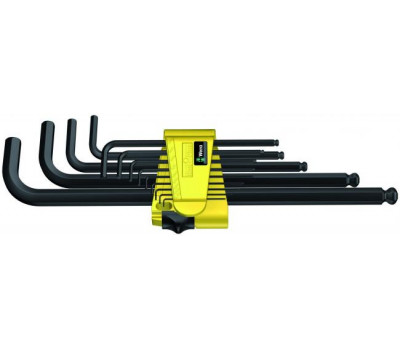 WE-021728 Набор Г-образных ключей дюймовых 950 PKL/13 SZ N BlackLaser Wera